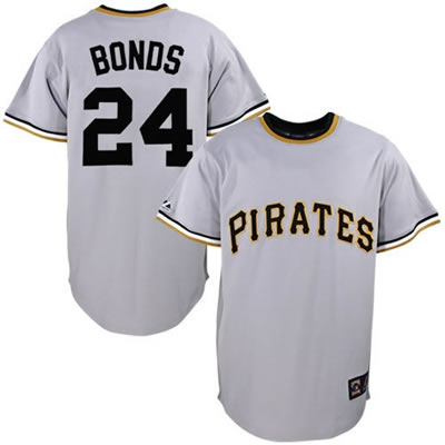 Pittsburgh Pirates #24 Barry Bonds Grey Jersey