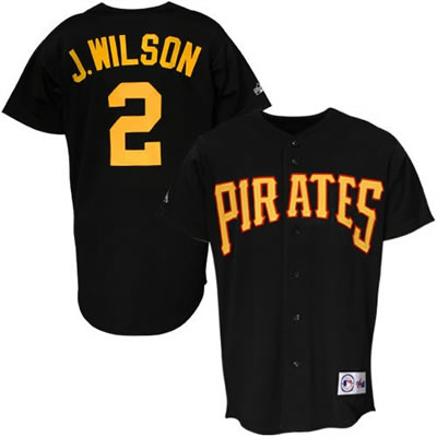 Pittsburgh Pirates #2 Jack Wilson Black Jersey
