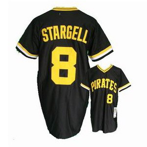 Pittsburgh Pirates #8 Willie Stargell Black Jersey