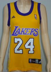 NBA Lakers 24# Kobe Bryant yellow women jerseys_1 NBA Lakers 24# Kobe Bryant yellow women jerseys_1
