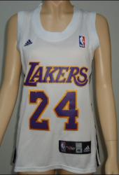 NBA Lakers 24# Kobe Bryant white women jerseys NBA Lakers 24# Kobe Bryant white women jerseys