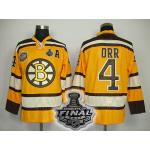 nhl boston bruins #4 orr yellow[2011 stanley cup]