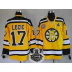 nhl boston bruins #17 lucic yellow[2011 stanley cup]