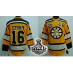 nhl boston bruins #16 sturm yellow[2011 stanley cup]