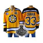 nhl boston bruins #33 chara yellow[2011 stanley cup]
