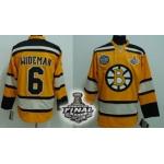 nhl boston bruins #6 wideman yellow[2011 stanley cup]