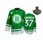 nhl boston bruins #37 bergeron green[2011 stanley cup]