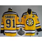 nhl boston bruins #91 savard yellow[2011 stanley cup]