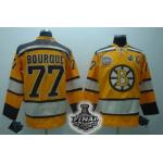 nhl boston bruins #77 bourque yellow[2011 stanley cup]