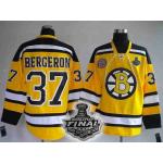 nhl boston bruins #37 bergeron yellow[2011 stanley cup]