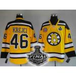 nhl jerseys boston bruins #46 krejci yellow [2011 stanley cup]