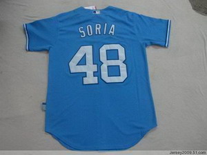Kansas City Royals 48 SORIA LT BLUE JERSEY