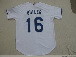 Kansas City Royals 16 BUTLER cool base jerseys WHITE