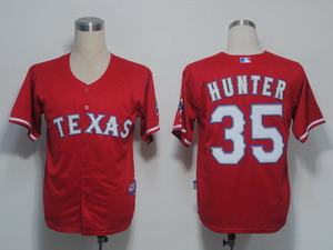 MLB Jerseys Texas Rangers 35 Hunter Red Cool Base