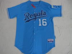 MLB Kansas City Royals #16 JACKSON Blue Jerseys