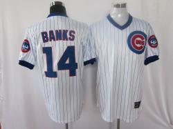 MLB Chicago Cubs #14 Ernie Banks white color jerseys