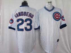 MLB Chicago Cubs #23 Ryne Sandberg white color jersey