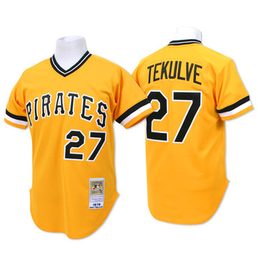 MLB Pittsburgh Pirates #27 Tekulve Yellow Jerseys