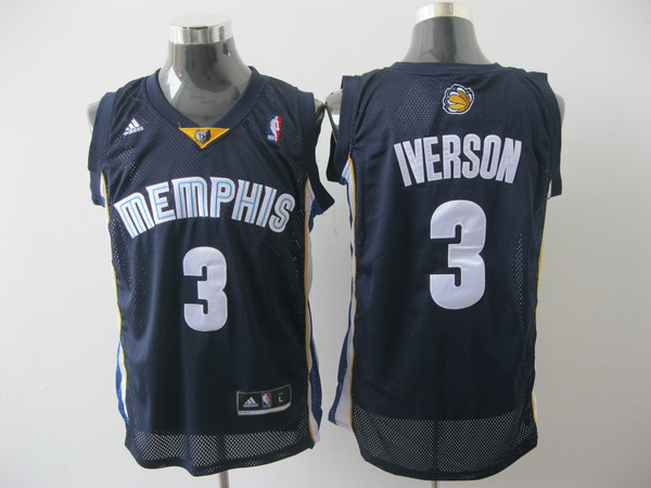 memphis grizzlies #3 iverson blue[2011 swingman revolution 30]