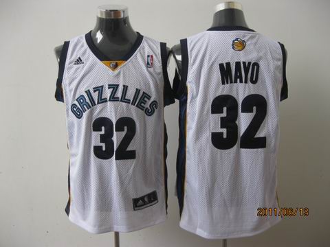 memphis grizzlies #32 mayo white[2011 swingman revolution 30