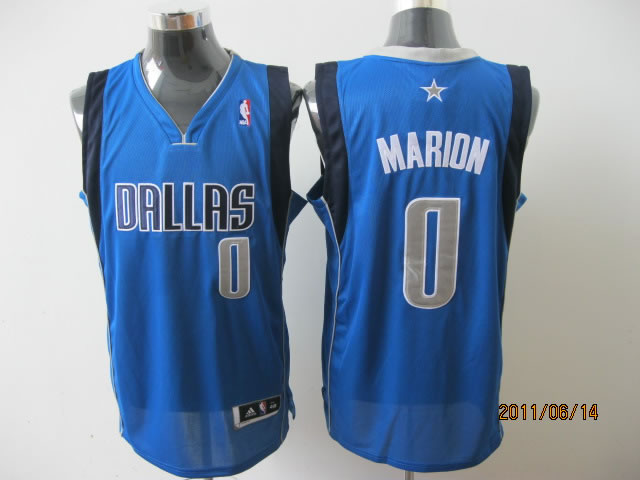nba jerseys Dallas Mavericks 0# marion blue