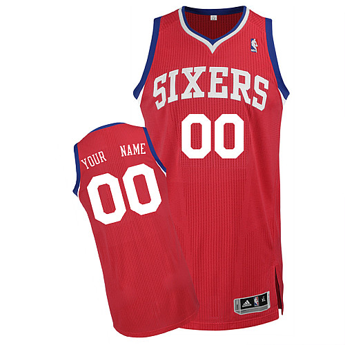 76ers Personalized Authentic Red Jersey (S-3XL) 76ers Personalized Authentic Red Jersey (S-3XL)