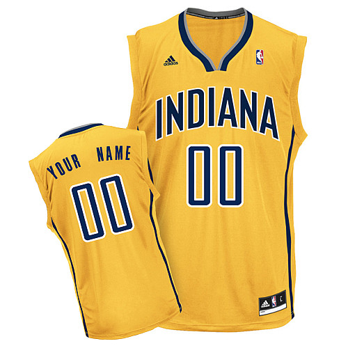 Pacers Personalized Authentic Yellow Jersey (S-3XL) Pacers Personalized Authentic Yellow Jersey (S-3XL)