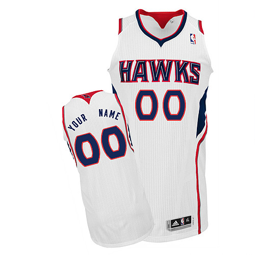 Hawks Personalized Authentic White Jersey (S-5XL) Hawks Personalized Authentic White Jersey (S-5XL)