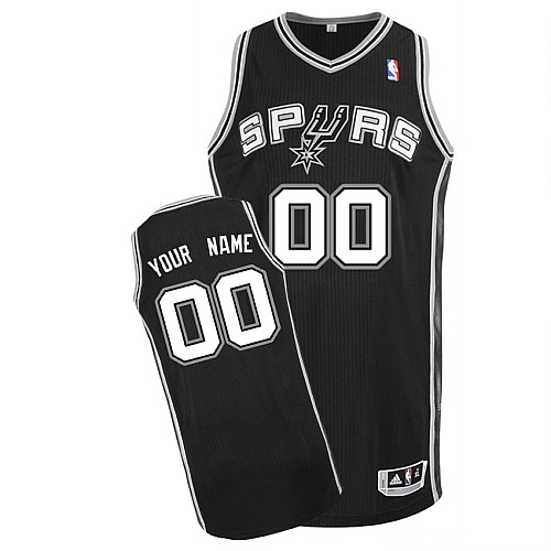 Spurs Personalized Authentic Black Jersey (S-3XL) Spurs Personalized Authentic Black Jersey (S-3XL)