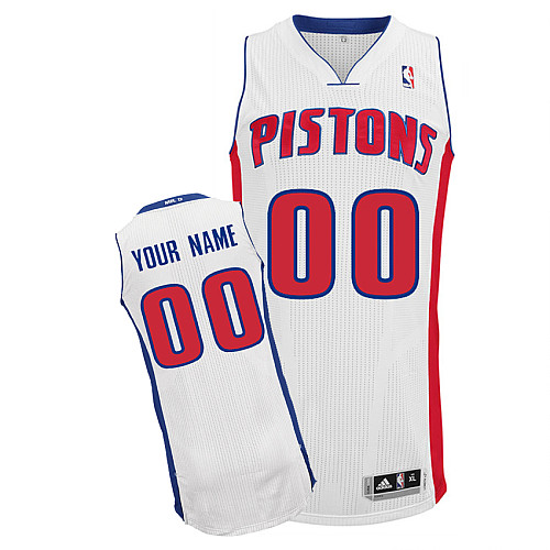 Pistons Personalized Authentic White Jersey (S-5XL) Pistons Personalized Authentic White Jersey (S-5XL)