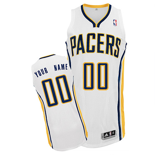 Pacers Personalized Authentic White Jersey (S-3XL) Pacers Personalized Authentic White Jersey (S-3XL)