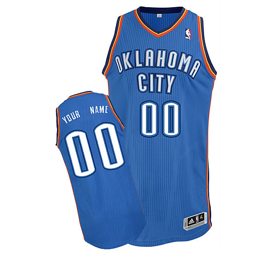 Thunder Personalized Authentic Blue Jersey (S-3XL) Thunder Personalized Authentic Blue Jersey (S-3XL)