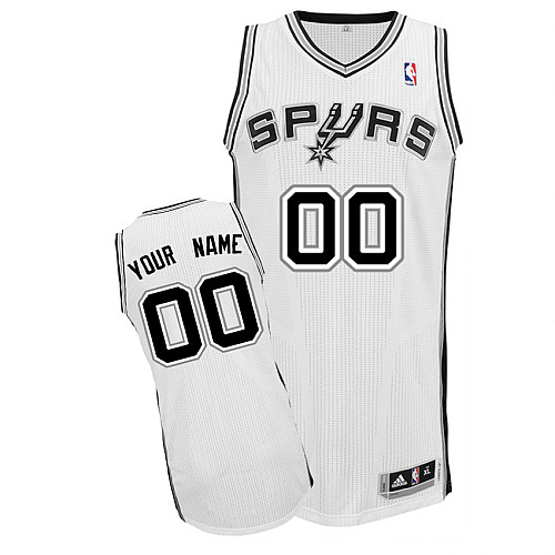 Spurs Personalized Authentic White Jersey (S-3XL) Spurs Personalized Authentic White Jersey (S-3XL)