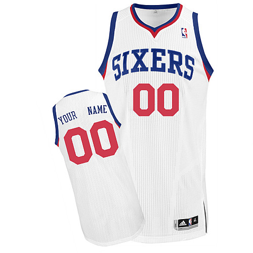 76ers Personalized Authentic White Jersey (S-3XL) 76ers Personalized Authentic White Jersey (S-3XL)
