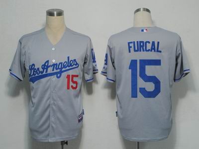 Los Angeles Dodgers 15 Furcal Grey Cool Base