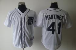 MLB New York Mets #41 Martinez White Jerseys