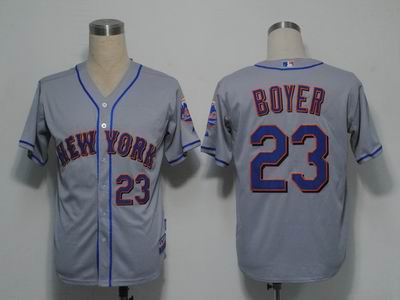 New York Mets 23 Boyer Grey Cool Base jerseys