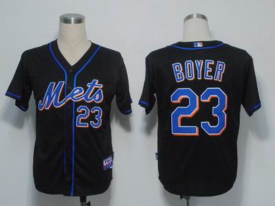 New York Mets 23 Boyer Black Cool Base