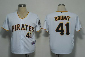MLB Jerseys Pittsburgh Pirates 41 Doumit White Cool Base