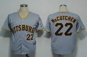 MLB Jerseys Pittsburgh Pirates 22 Mccutchen Grey Cool Base