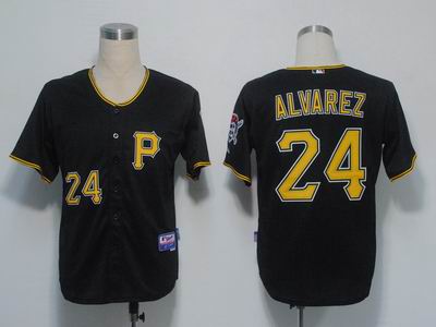Pittsburgh Pirates 24 Alvarez Black Cool Base jerseys