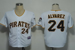 MLB Jerseys Pittsburgh Pirates 24 Alvarez White Cool Base