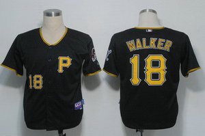 MLB Jerseys Pittsburgh Pirates 18 Walker Black Cool Base