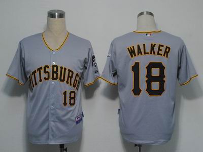 Pittsburgh Pirates 18 Walker Grey Cool Base jerseys