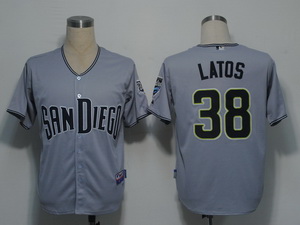 San Diego Padres 38 Latos Gery Cool Base Jerseys