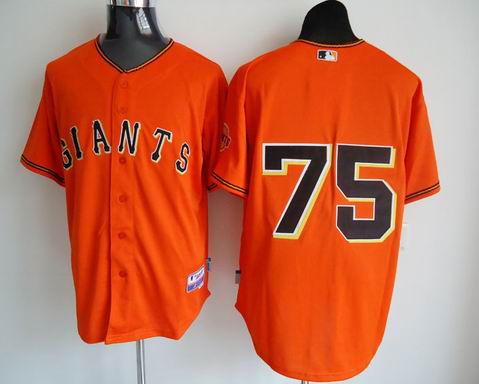 mlb jerseys san francisco giants 75 barry zito orange W