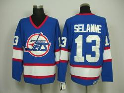 NFL New York Jets 13# Selanne blue jerseys Throwback NFL New York Jets 13# Selanne blue jerseys Throwback