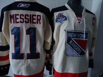 NY Rangers #11 Mark Messier cream 2012 winter classic Jersey