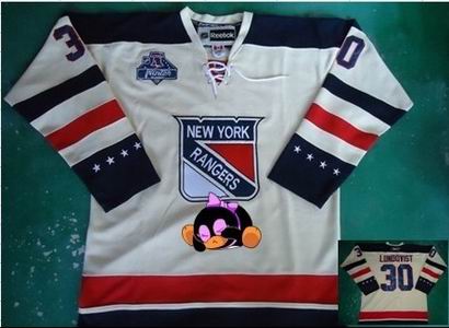 New York Rangers 30 Henrik Lundqvist Cream 2012 Winter classic