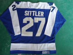 NHL Toronto Maple Leafs #27 Sittler BLUE jerseys